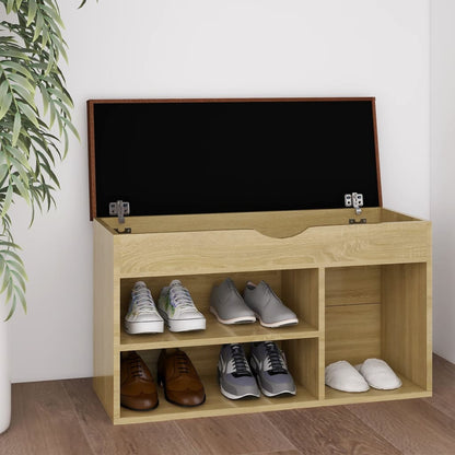 Panca Porta Scarpe Con Cuscino Grigia 80X30X47Cm Multistrato