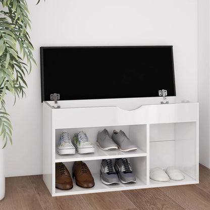Panca Porta Scarpe Con Cuscino Grigia 80X30X47Cm Multistrato