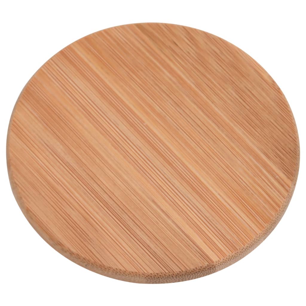 Barattoli Di Vetro Con Coperchio In Bambù 6 Pz