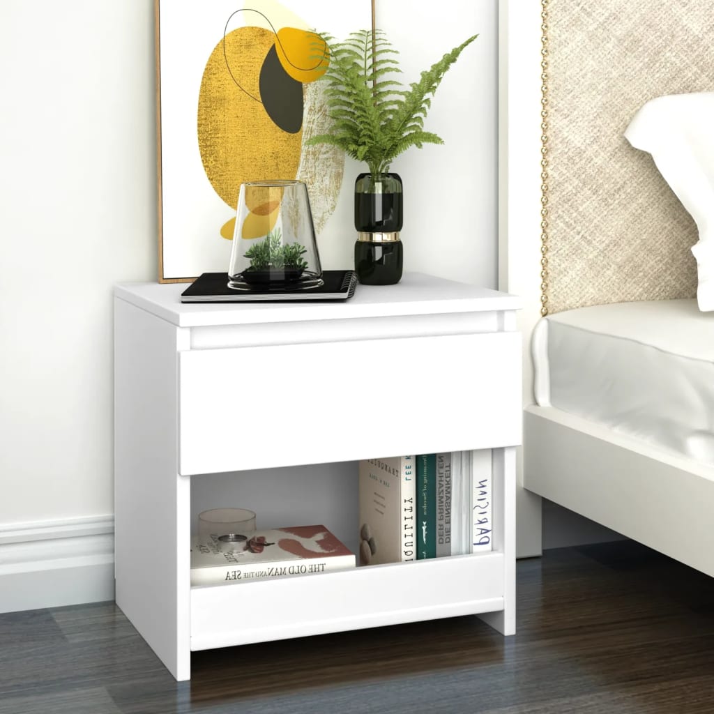Comodini 2Pz 40X30X39Cm In Legno Multistrato