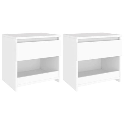 Comodini 2Pz 40X30X39Cm In Legno Multistrato