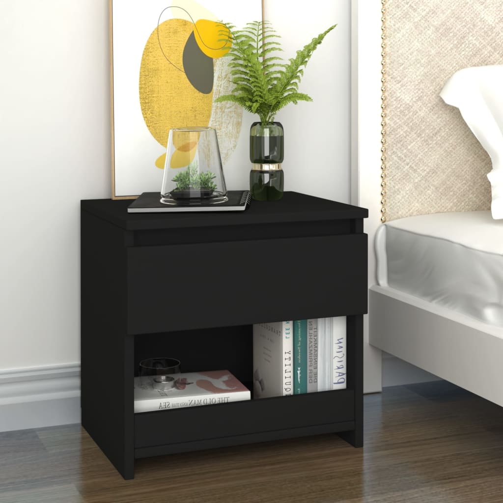 Comodini 2Pz 40X30X39Cm In Legno Multistrato