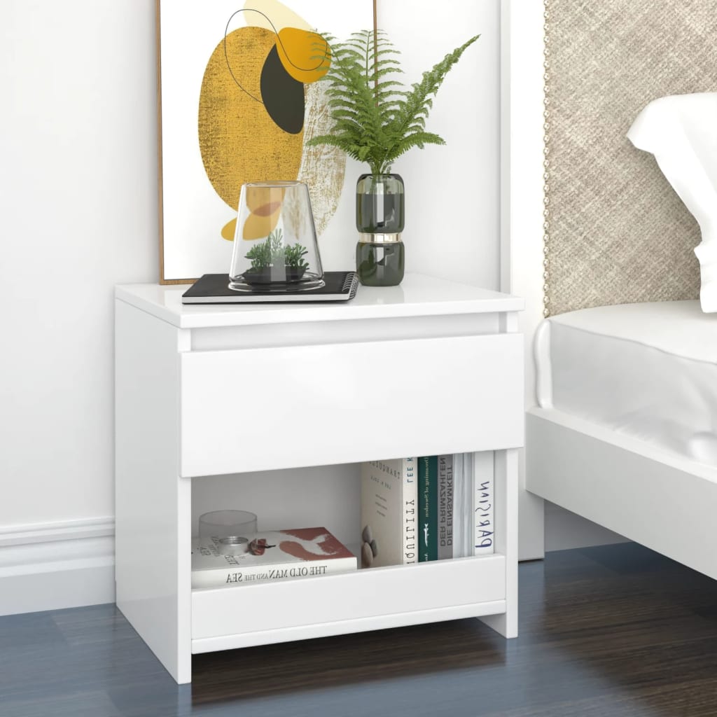 Comodini 2Pz 40X30X39Cm In Legno Multistrato