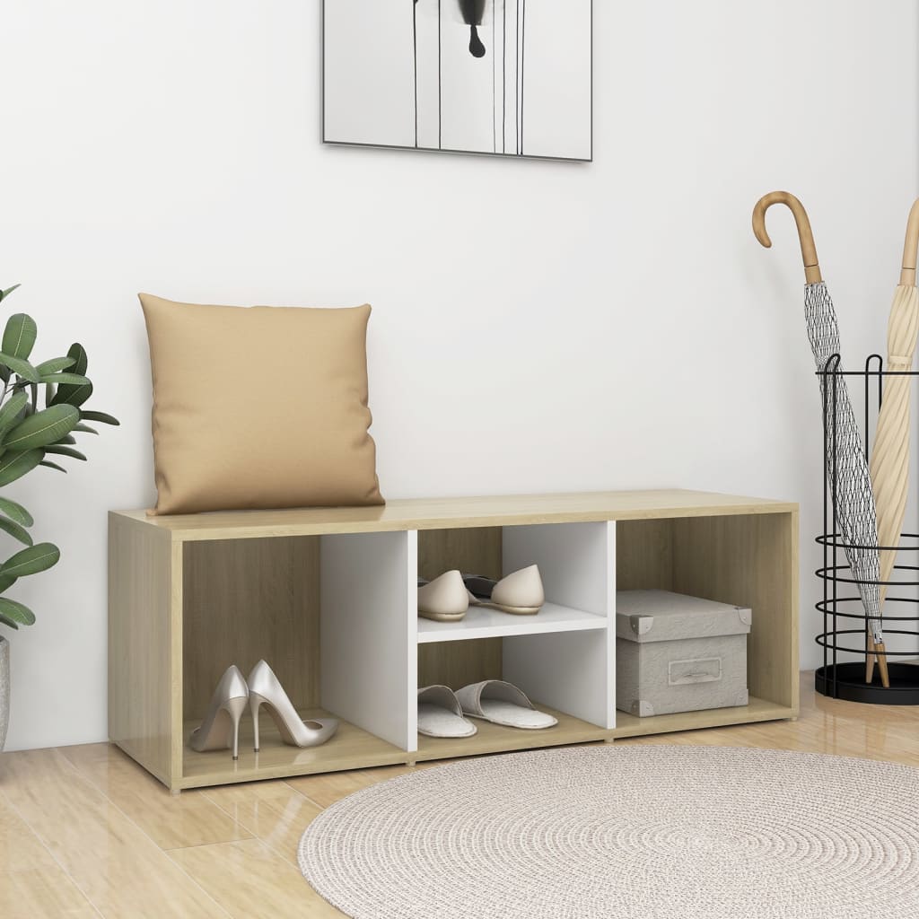 Panca Porta Scarpe 105X35X35Cm Legno Multistrato