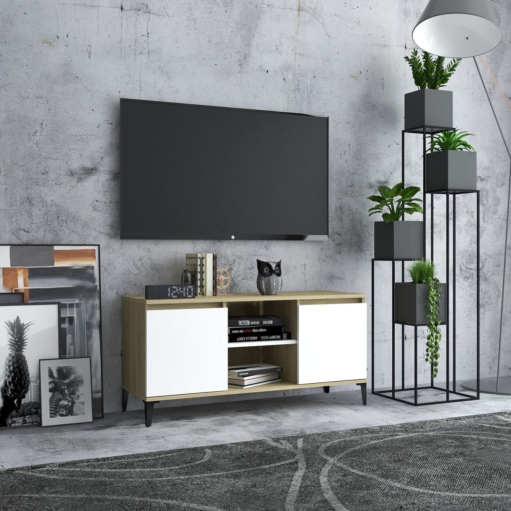 Mobile Porta Tv 102X35X50 Cm In Legno Multistrato