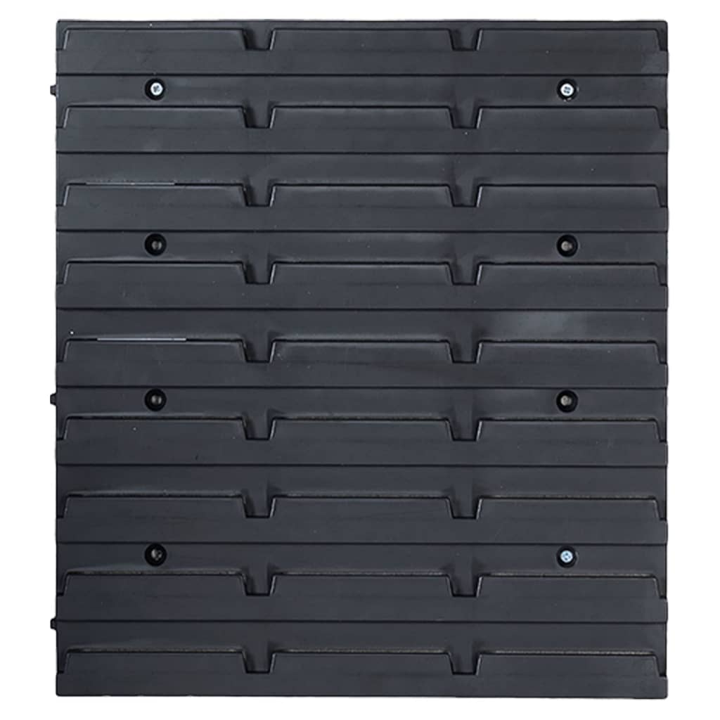Kit Contenitori 80 Pz Con Pannelli A Parete Rosso E Nero