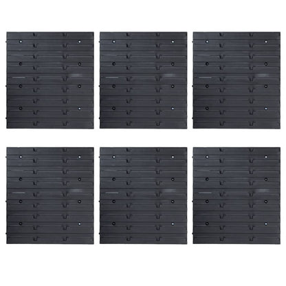 Kit Contenitori 103 Pz Con Pannelli A Parete Rosso E Nero