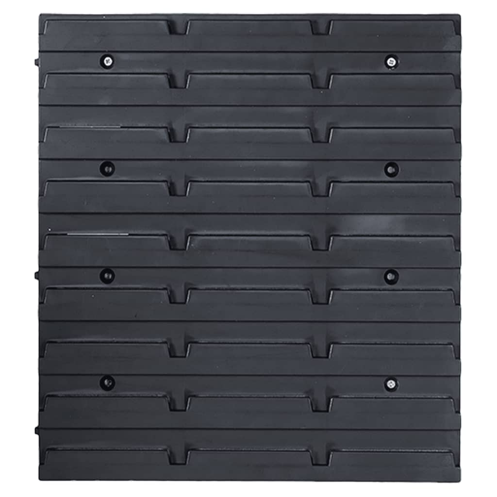 Kit Contenitori 103 Pz Con Pannelli A Parete Rosso E Nero