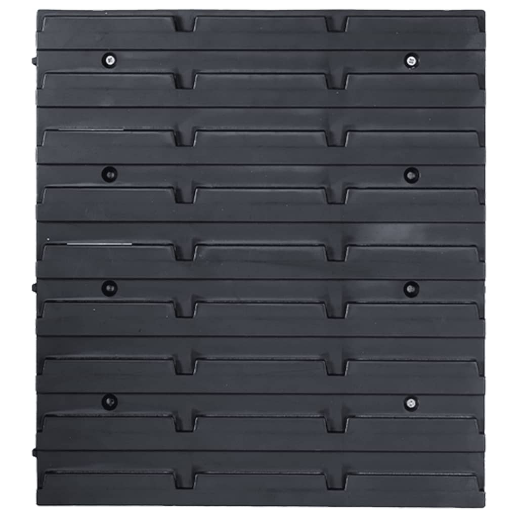 Kit Contenitori 96 Pz Con Pannelli A Parete E Nero