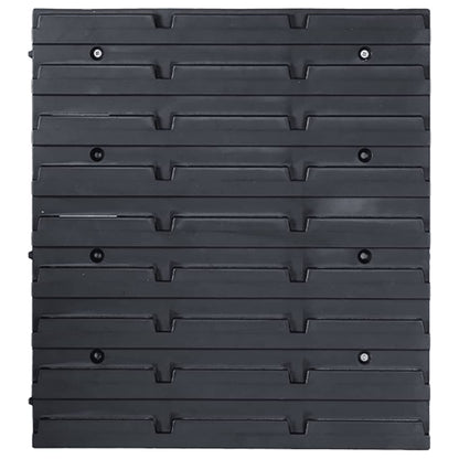 Kit Contenitori 96 Pz Con Pannelli A Parete E Nero