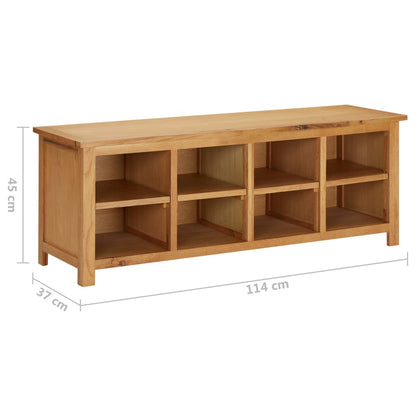 Scarpiera 114X37X45 Cm In Legno Massello Di Rovere