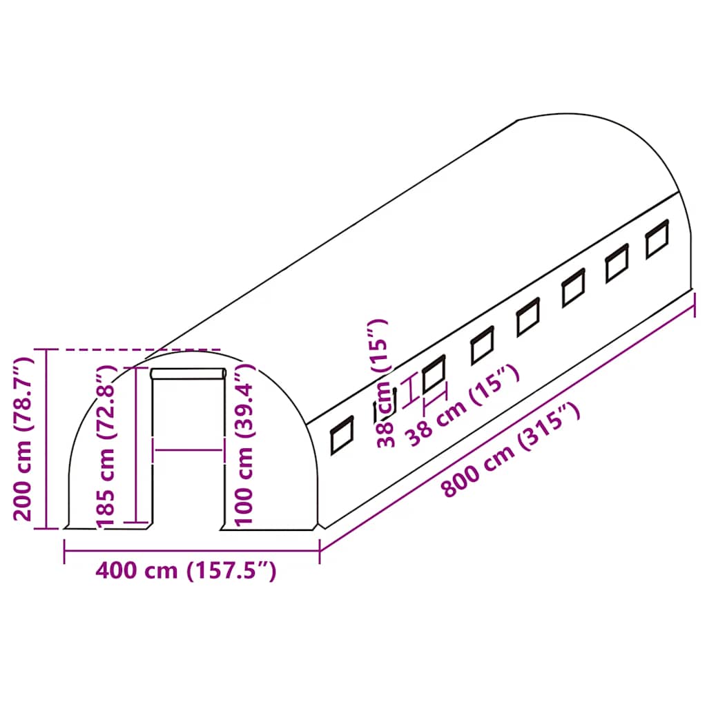 Telo Di Ricambio Per Serra (32 M²)