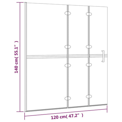 Pannello Doccia Pieghevole In Esg Bianco