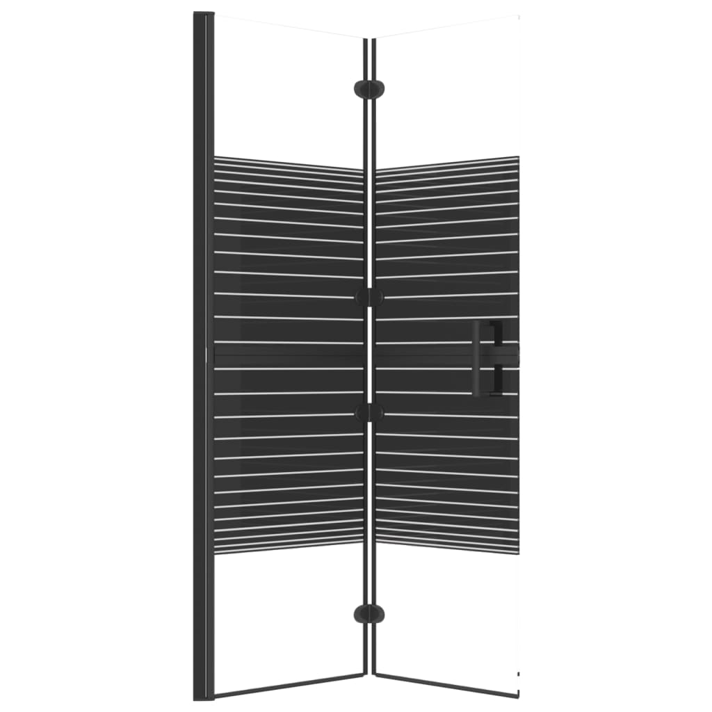 Pannello Doccia Pieghevole In Esg Nero