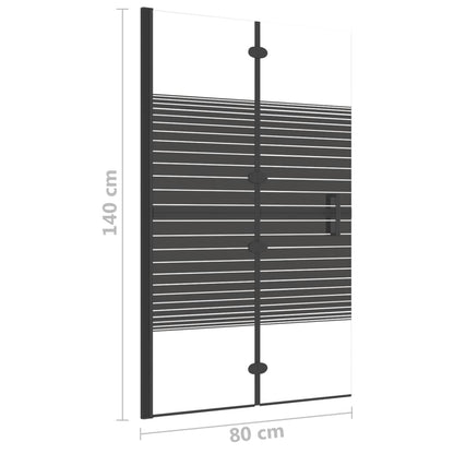 Pannello Doccia Pieghevole In Esg Nero