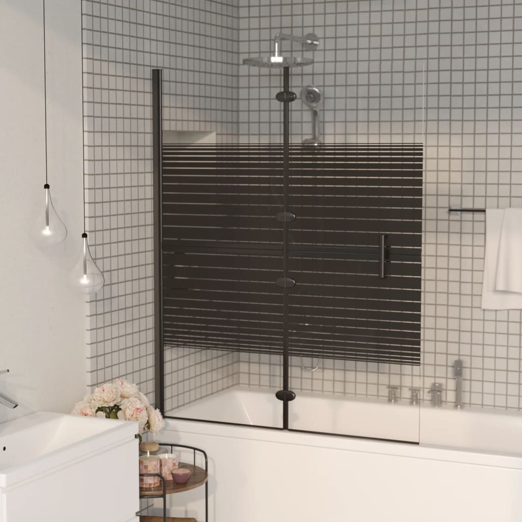 Pannello Doccia Pieghevole In Esg Nero