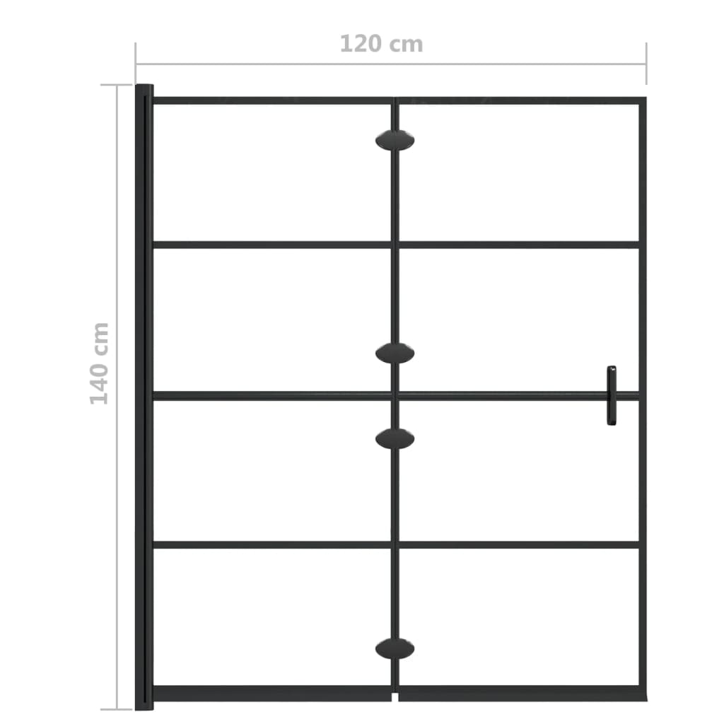 Pannello Doccia Pieghevole In Esg Nero