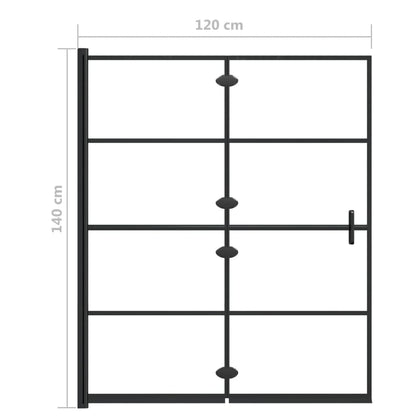 Pannello Doccia Pieghevole In Esg Nero