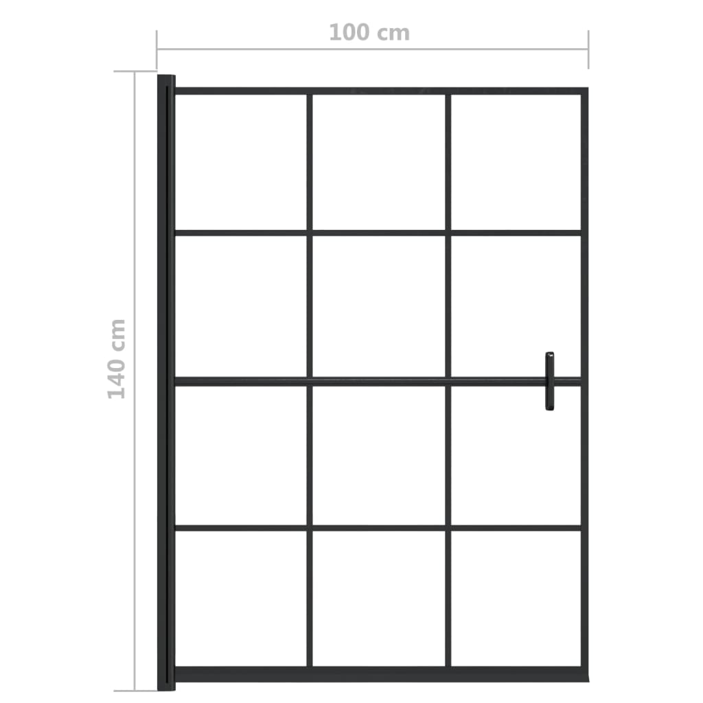 Pannello Per Box Doccia In Esg Nero