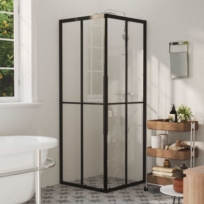 Cabina Doccia Esg Semi Smerigliato Nera