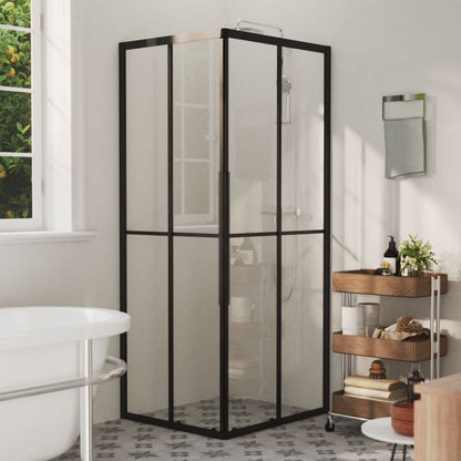 Cabina Doccia Esg Semi Smerigliato Nera