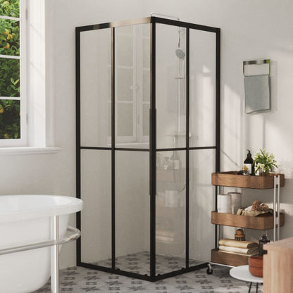 Cabina Doccia Esg Semi Smerigliato Nera