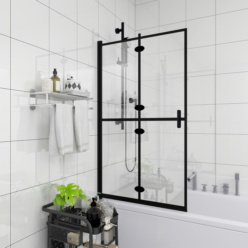 Pannello Doccia Pieghevole In Esg Nero