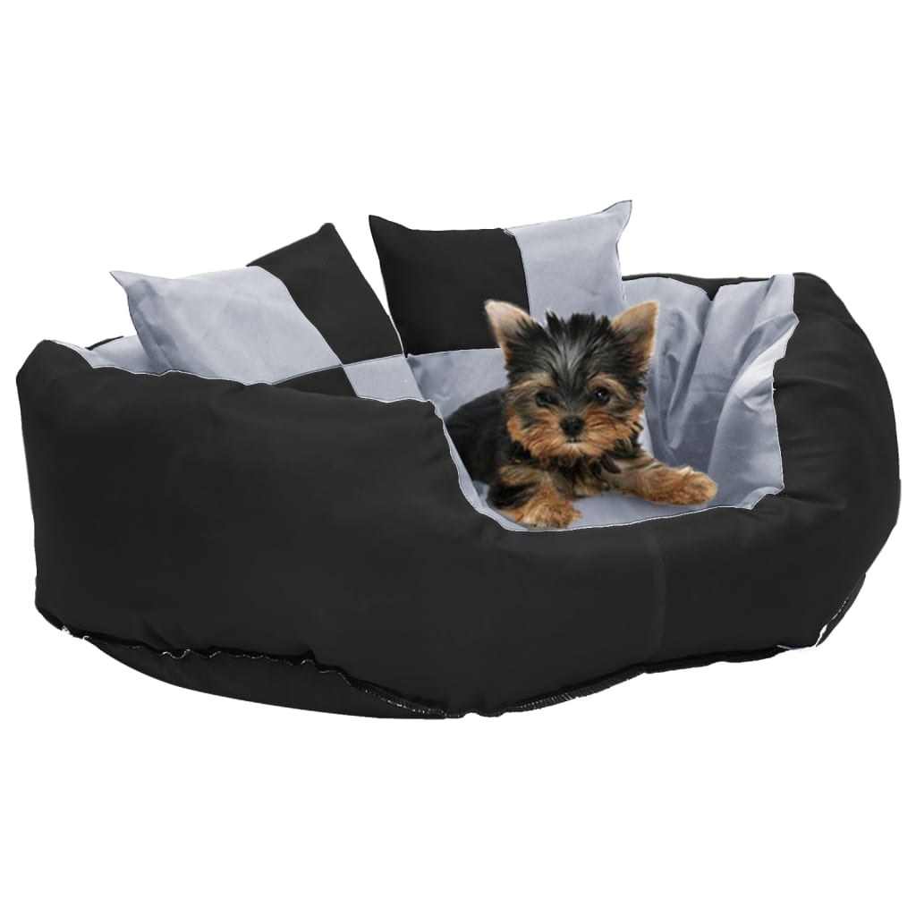 Cuscino Per Cani Reversibile Lavabile Marrone Crema