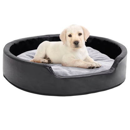 Lettino Per Cani Nero E Peluche E Similpelle