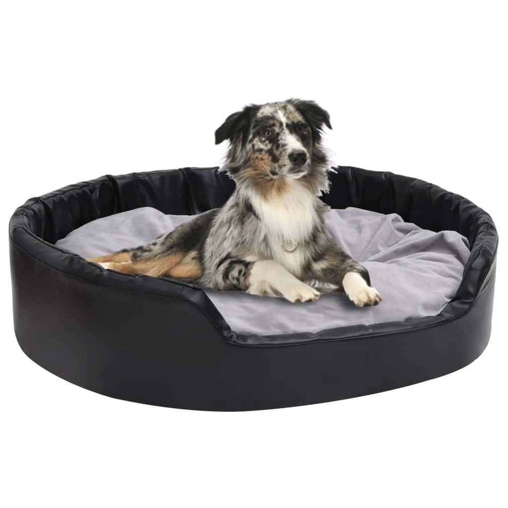 Lettino Per Cani Nero E Peluche E Similpelle