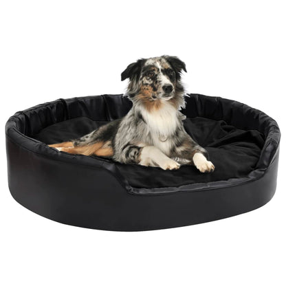 Lettino Per Cani Nero E Peluche E Similpelle