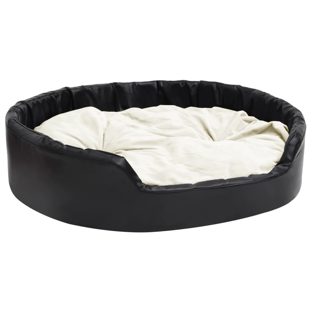 Lettino Per Cani Nero E Peluche E Similpelle