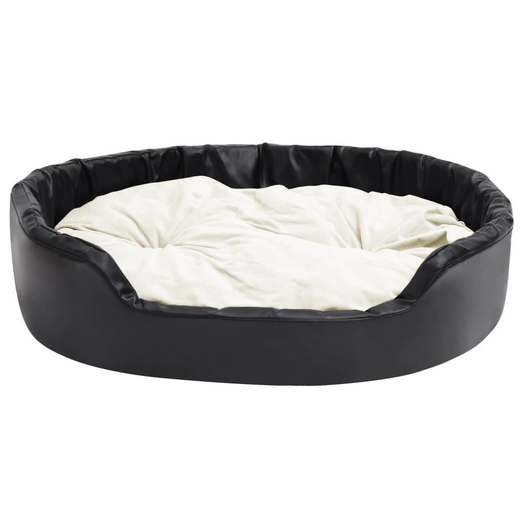 Lettino Per Cani Nero E Peluche E Similpelle