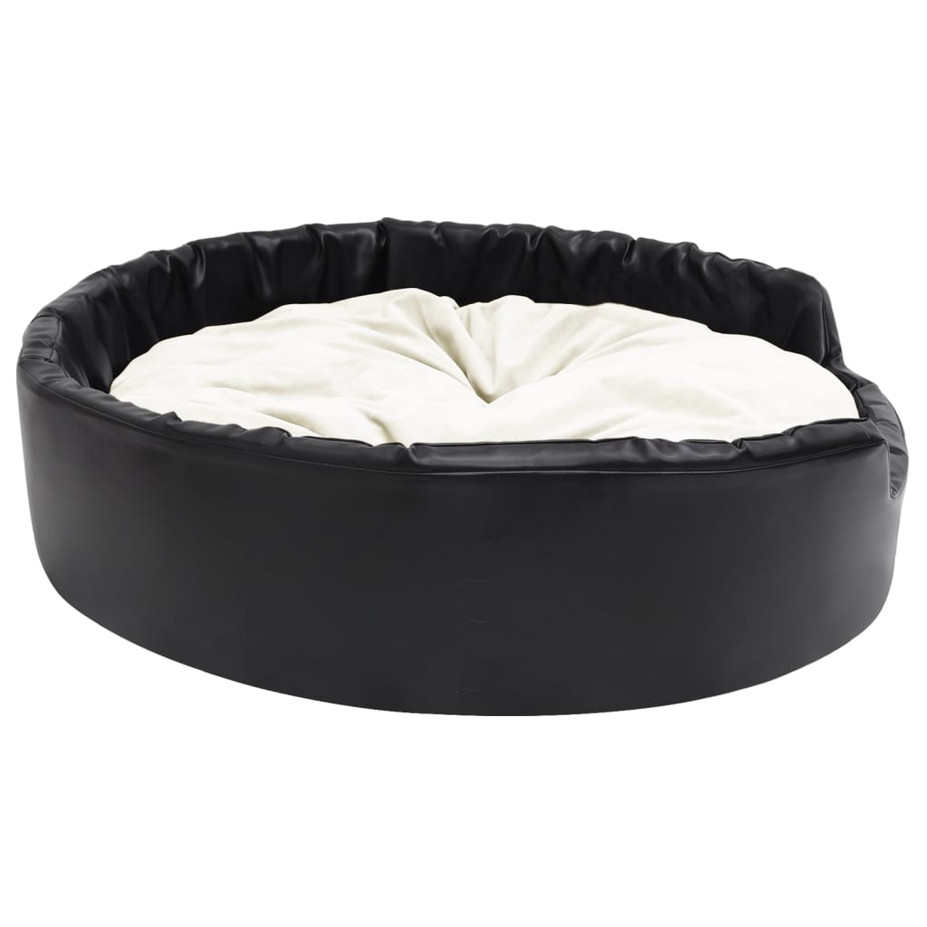 Lettino Per Cani Nero E Peluche E Similpelle