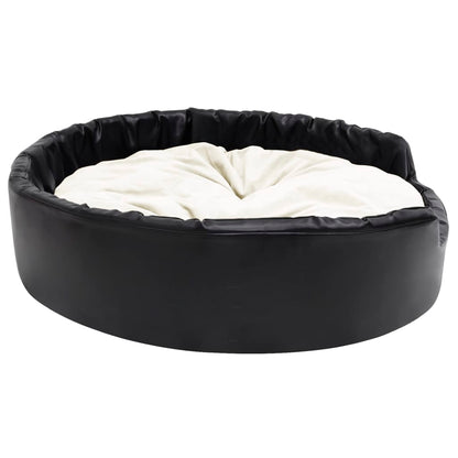 Lettino Per Cani Nero E Peluche E Similpelle