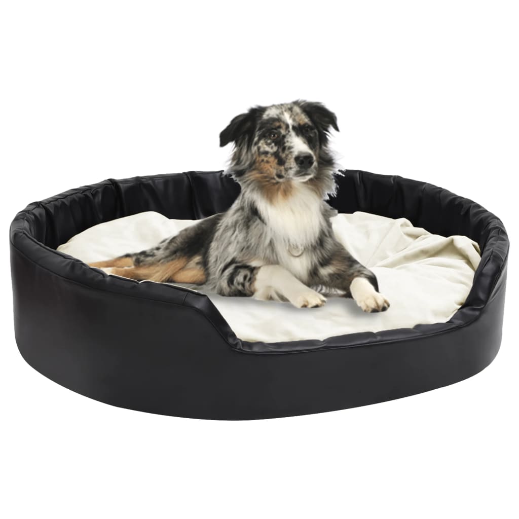 Lettino Per Cani Nero E Peluche E Similpelle