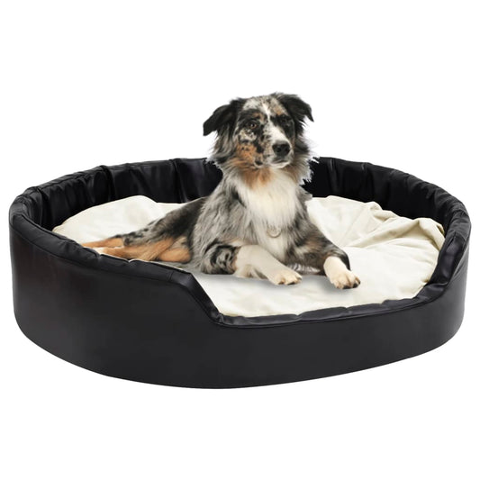 Lettino Per Cani Nero E Peluche E Similpelle