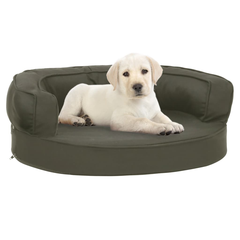 Materasso Ergonomico Per Cani 75X53Cm Effetto Lino