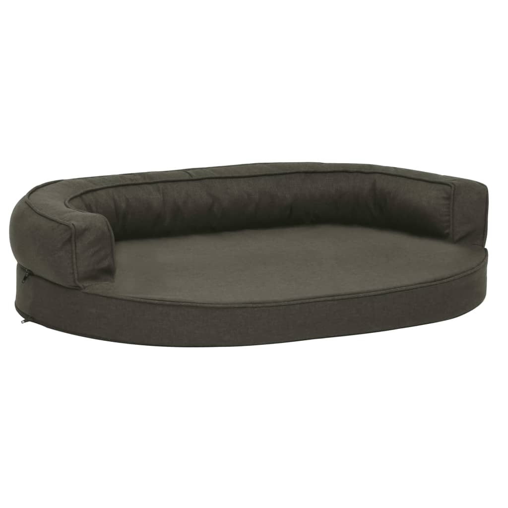 Materasso Ergonomico Per Cani 75X53Cm Effetto Lino