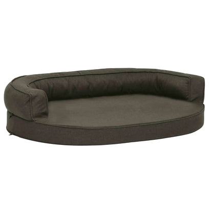 Materasso Ergonomico Per Cani 75X53Cm Effetto Lino