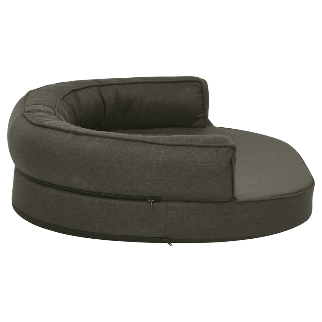 Materasso Ergonomico Per Cani 75X53Cm Effetto Lino