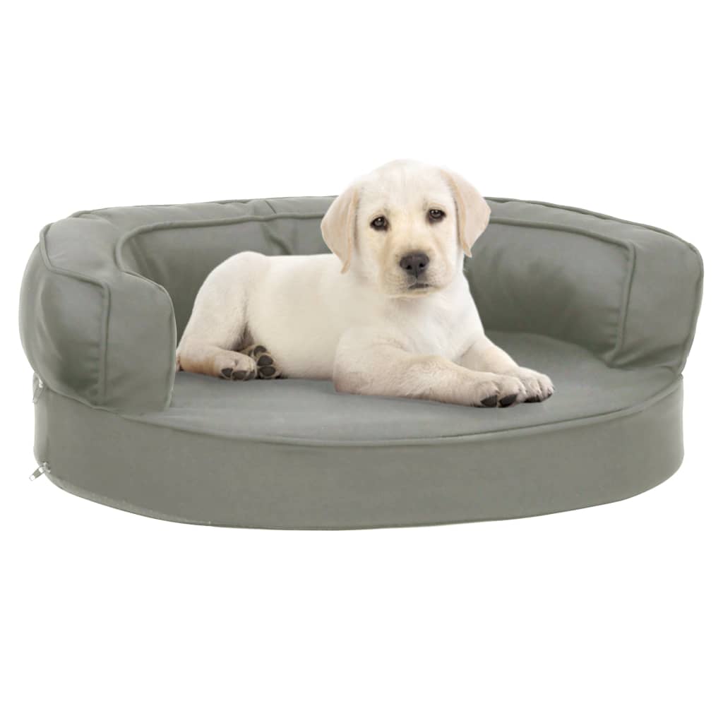 Materasso Ergonomico Per Cani 75X53Cm Effetto Lino