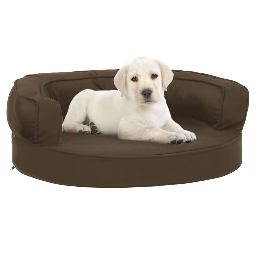 Materasso Ergonomico Per Cani 75X53Cm Effetto Lino
