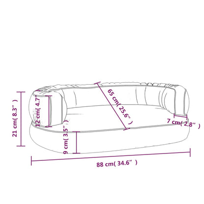 Letto Cani Ergonomico Gommapiuma Similpelle