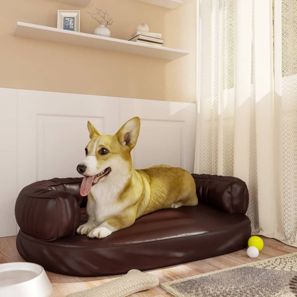 Letto Cani Ergonomico Gommapiuma Similpelle