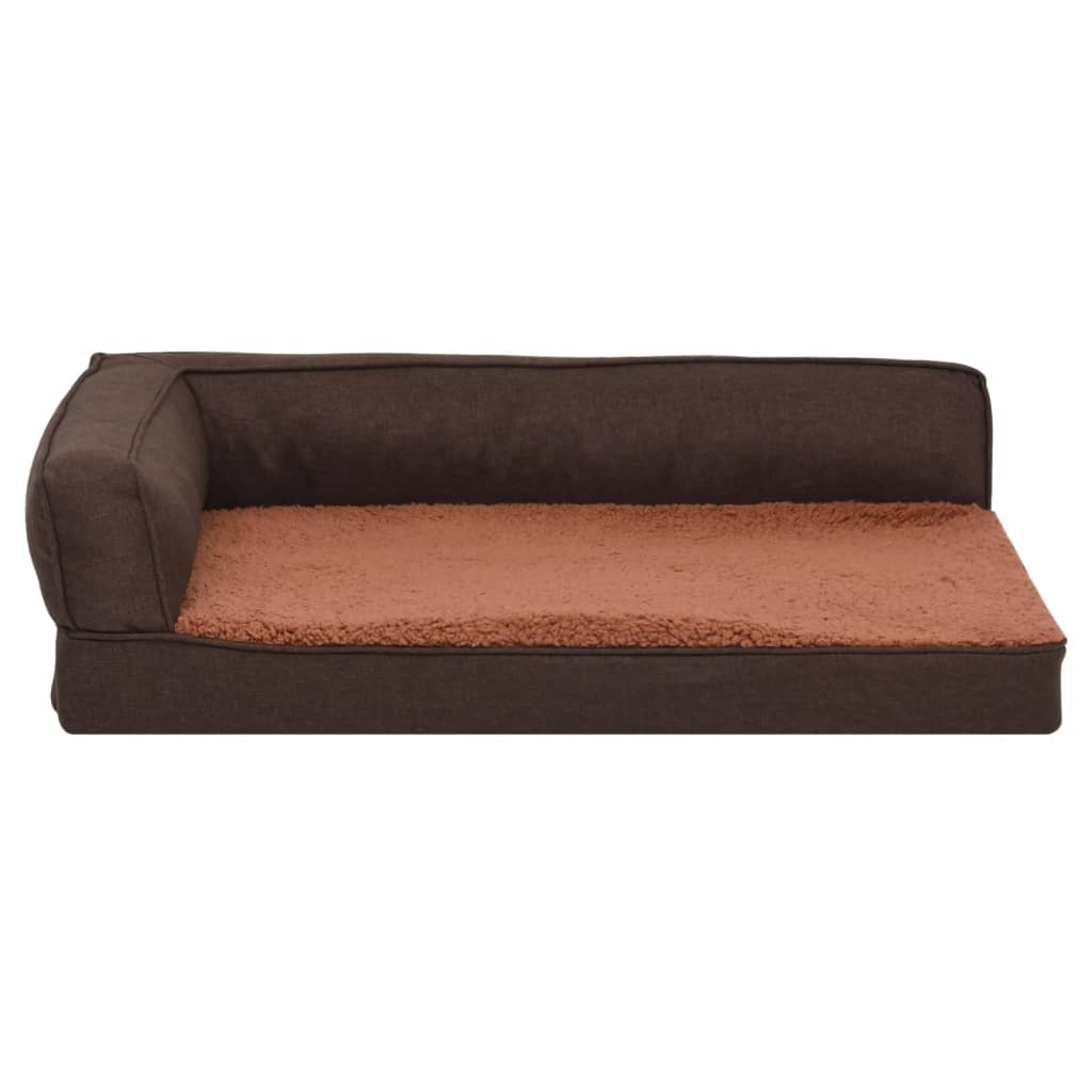 Materasso Ergonomico Per Cani 60X42Cm Pile Effetto Lino