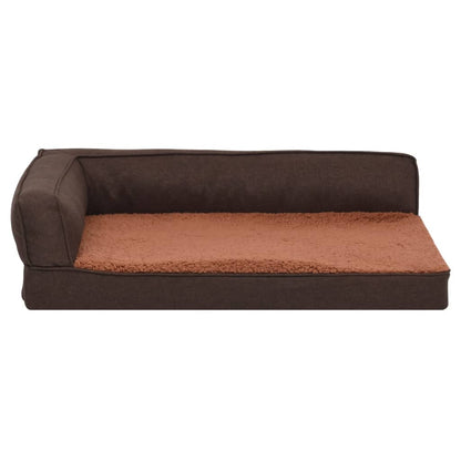 Materasso Ergonomico Per Cani 60X42Cm Pile Effetto Lino