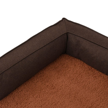 Materasso Ergonomico Per Cani 60X42Cm Pile Effetto Lino
