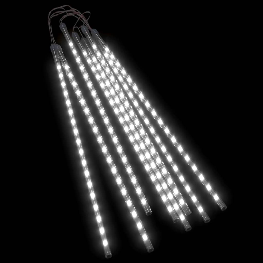 Luci Meteoriche 8 Pz 50Cm 288 Led Interni Esterni Bianco Freddo