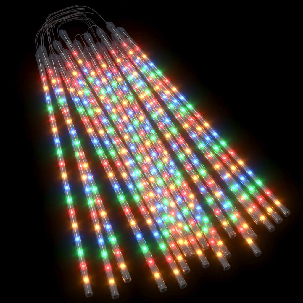 Luci Meteoriche 20 Pz 50Cm Colorate 720 Led Interni Esterni Multicolore